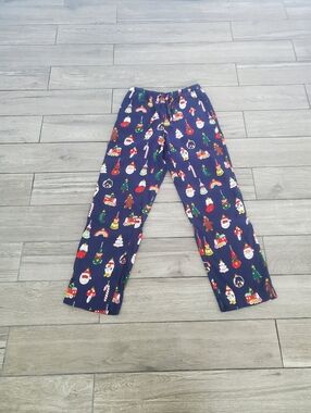 Hanna Andersson men' adult unisex 100% cotton Christmas ornament pajama pants XS
